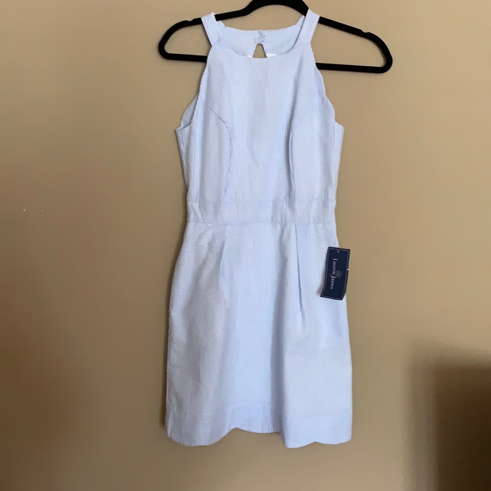 Blue and white Lauren James dress